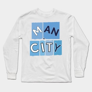 Manchester City torn jersey Long Sleeve T-Shirt